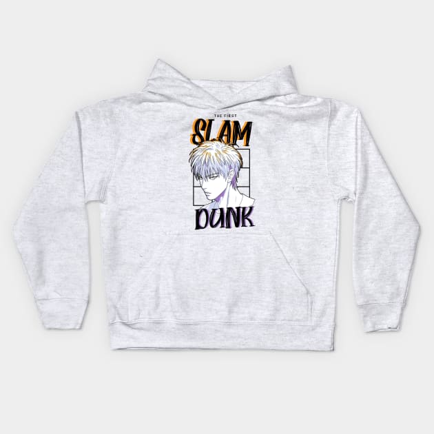 Rukawa - The First Slam Dunk Anime Kids Hoodie by Nashida Said